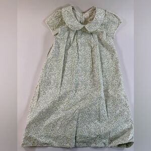 Lila + Hayes - Green Floral Peter Pan Collar Dress - Size 7